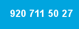 920 711 50 27 920 711 50 27
